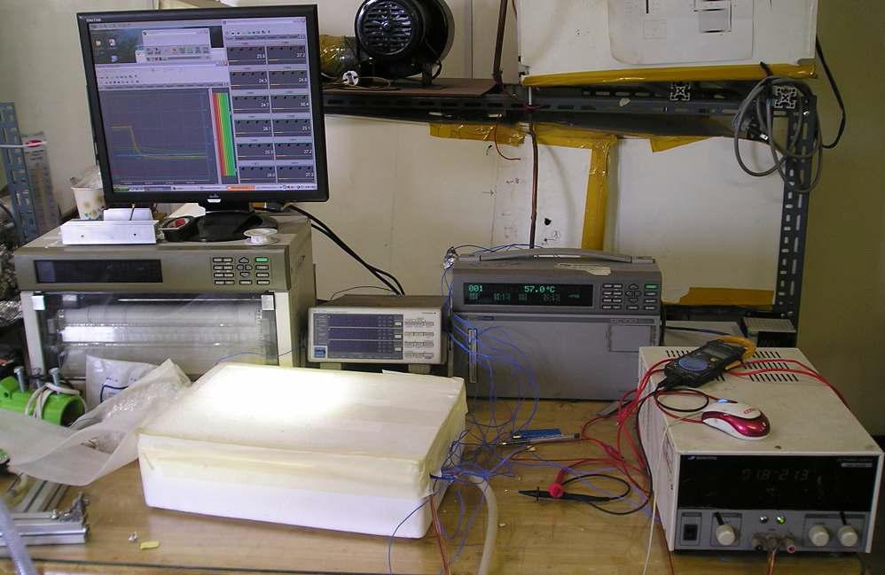 단열된 LED 조명의 실험장치