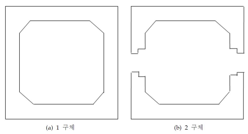 개발된 암거의 형상