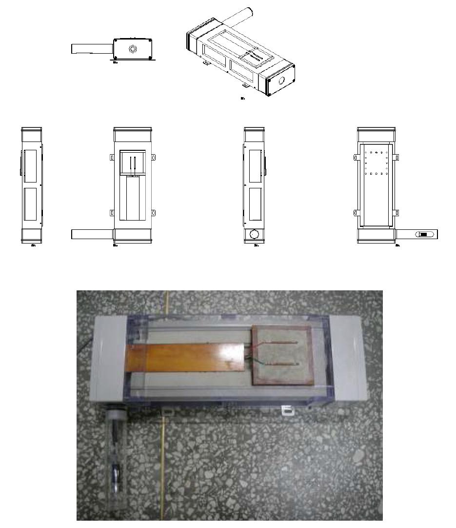 측정시스템 도면과 제작된 실물 사진