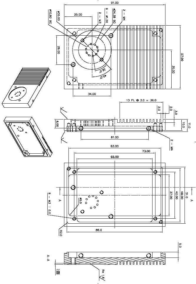 수광부 DETECTOR_BASEPLATE 도면