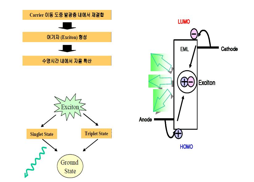 유기 EL의 발광 원리
