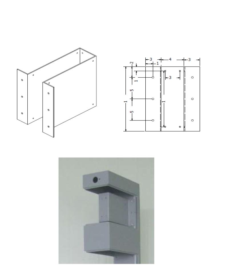 Main Lamp 장착을 위한 Bracket 설계 및 제작 사진