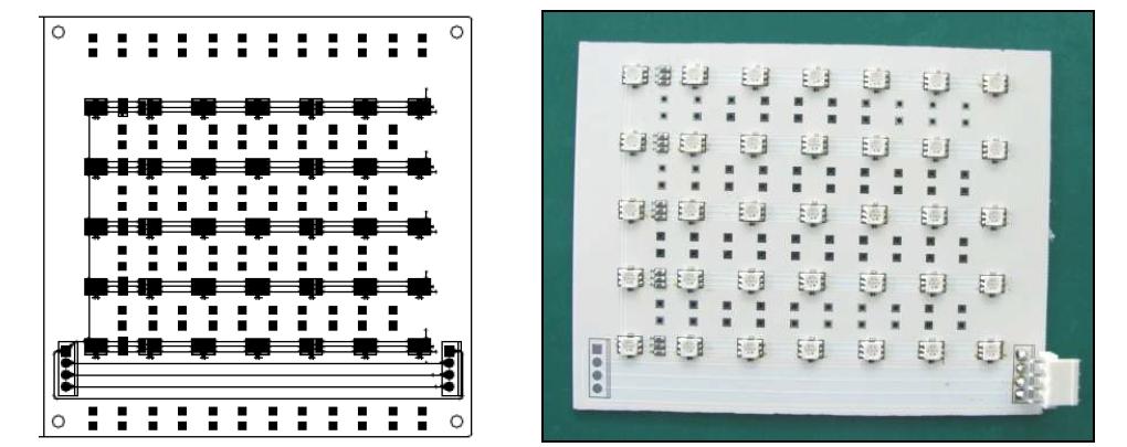 감성 조명부 LED Module PCB 설계 및 제작 사진