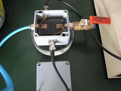 수소가스 검출용 표면 음향파 센서가 장착된 챔버 모습