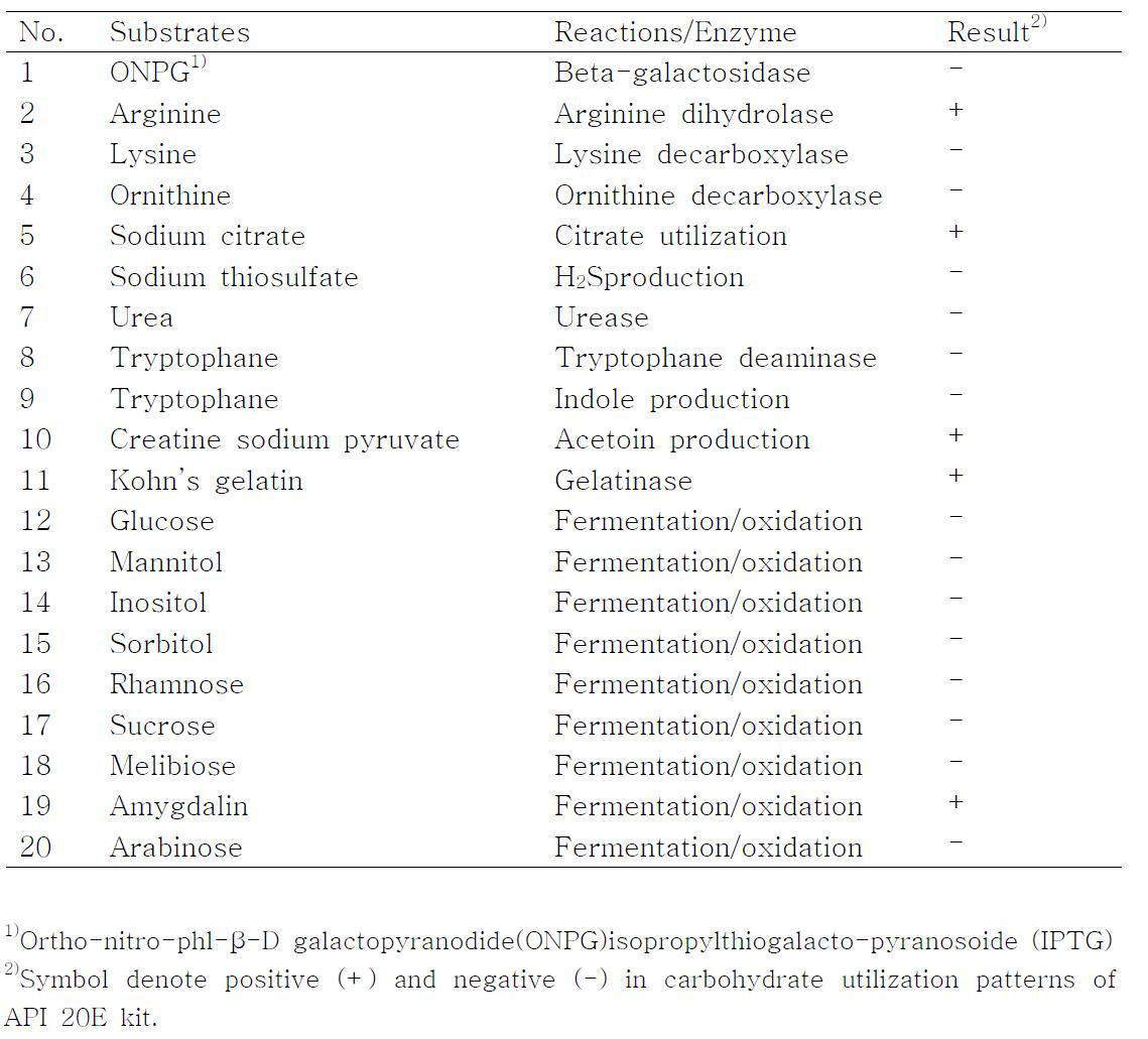 Utilization of various carbohydrates by B