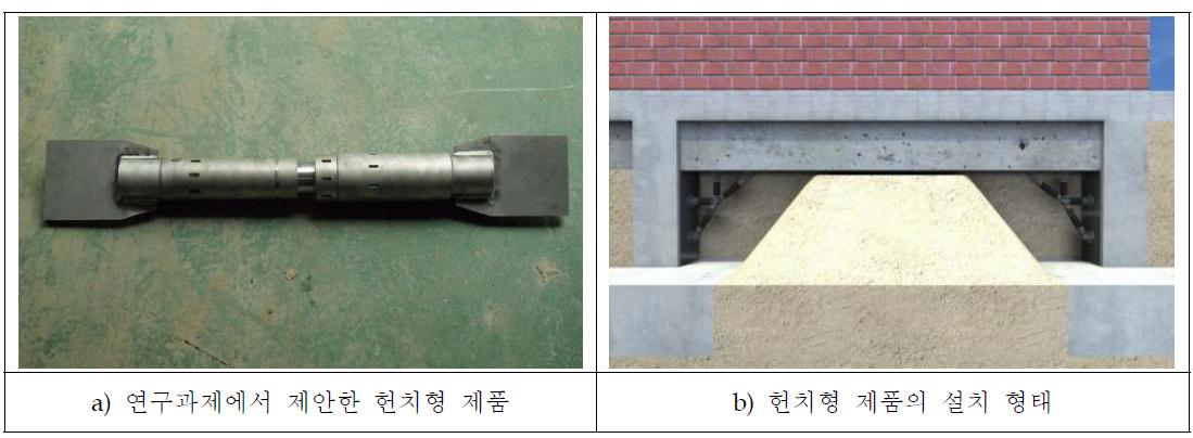 본 연구과제에서 제안한 헌치 및 설치형태