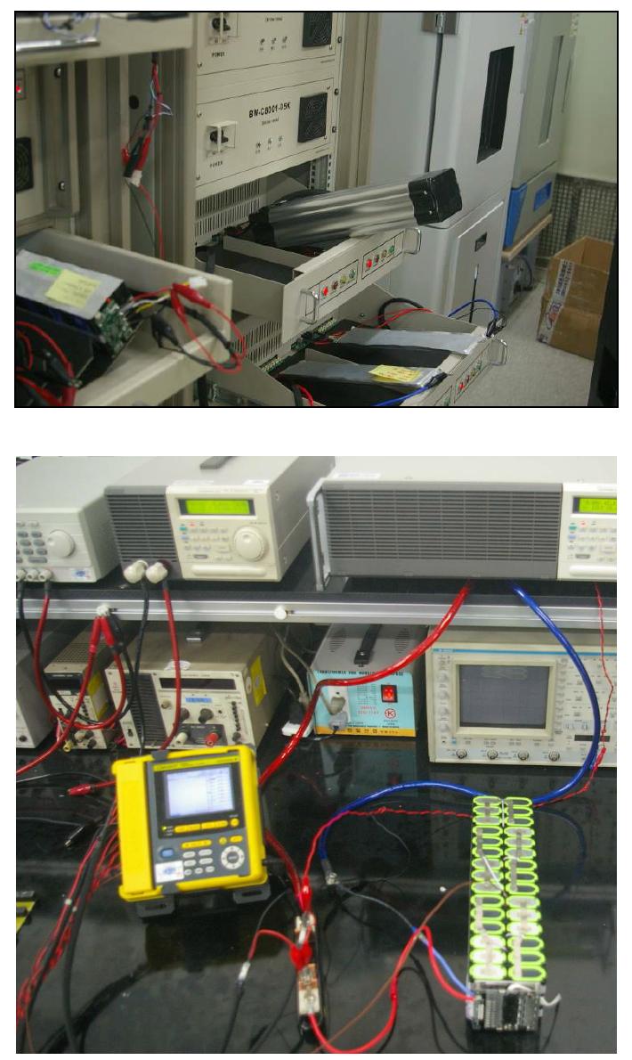배터리팩 용량 시험 사진