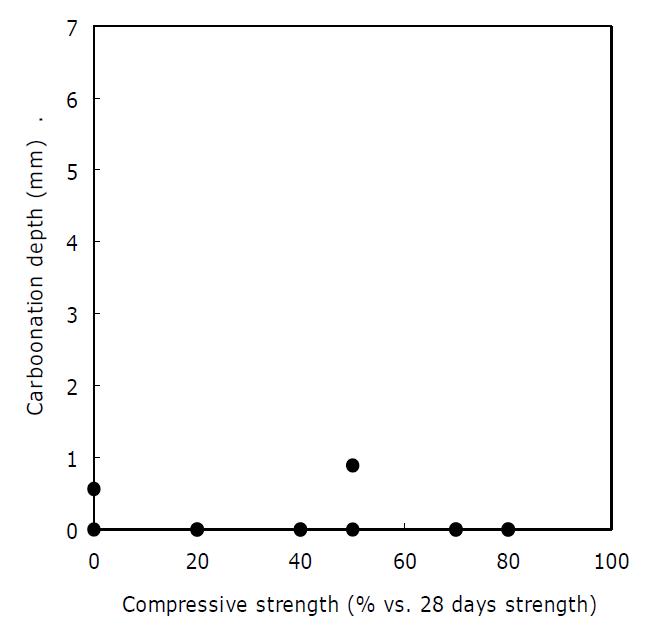 표면도장된 콘크리트의 탄산화 깊이