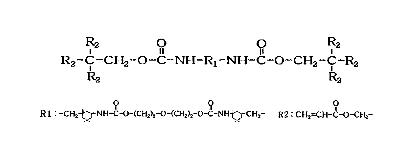 Structure of urethane acrylate oligomer