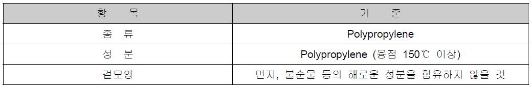 펄프의 품질기준