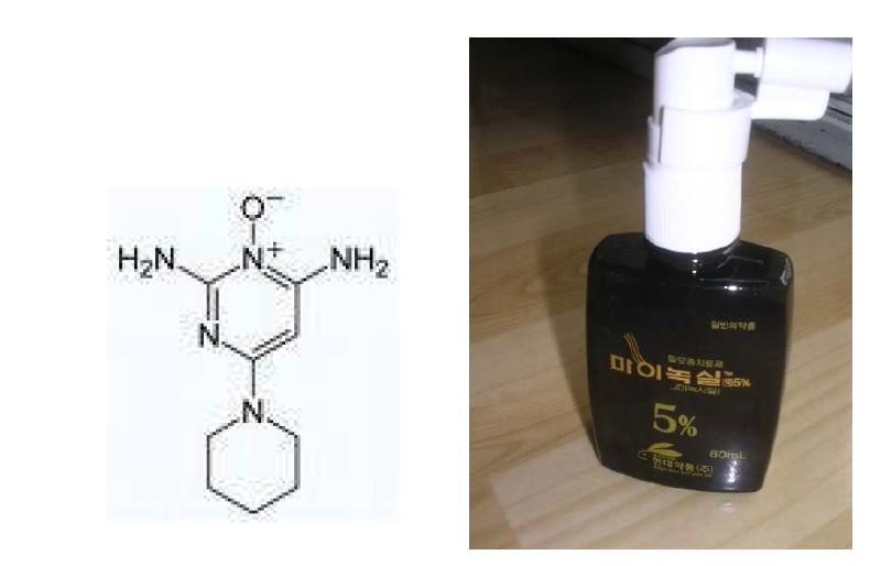 미녹시딜의 구조