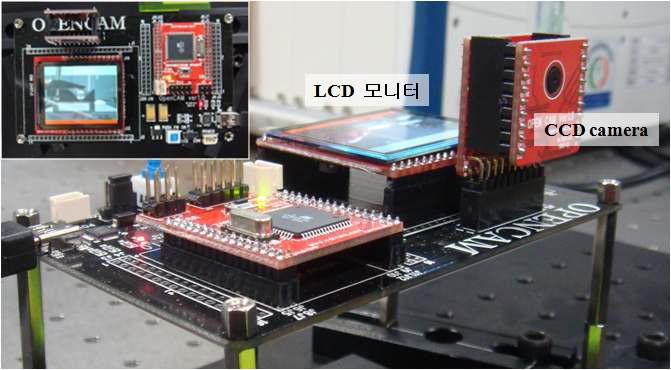 소형 CCD와 LCD 일체형 구동 kit 사진