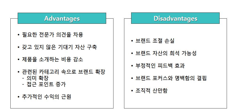 공동 브랜딩의 이점 및 한계.