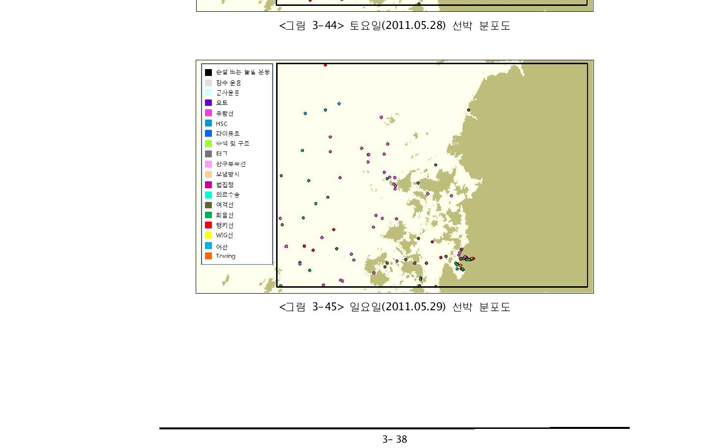 일요일(2011.05.29) 선박 분포도