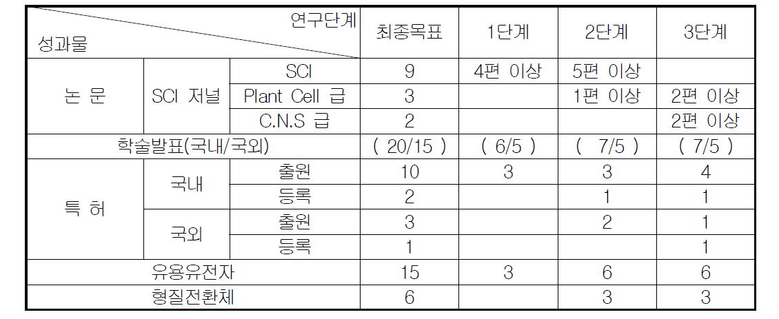 정량적 개발 목표