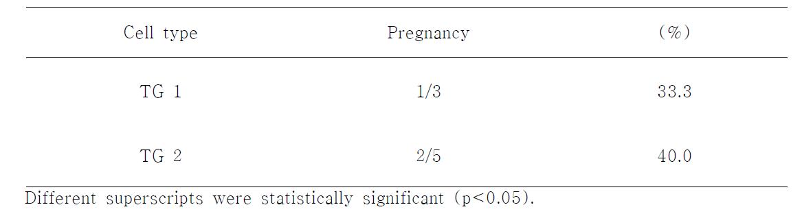 Effect of different supplementations on apoptosis in cloned blastocysts