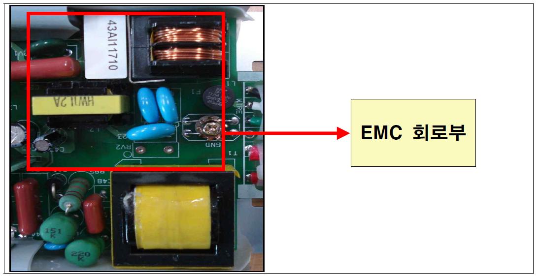 EMC 회로 구성 부분