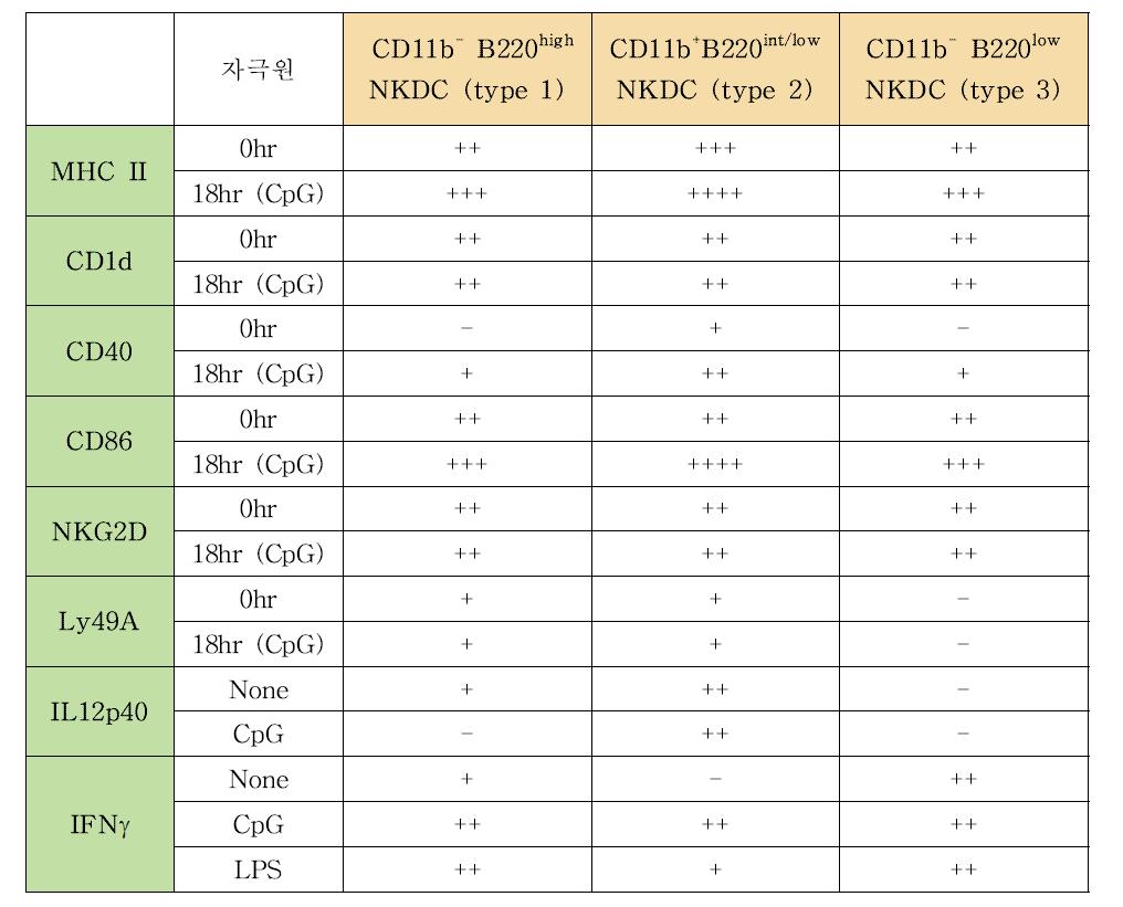 NKDC subpopulation의 면역학적 특성