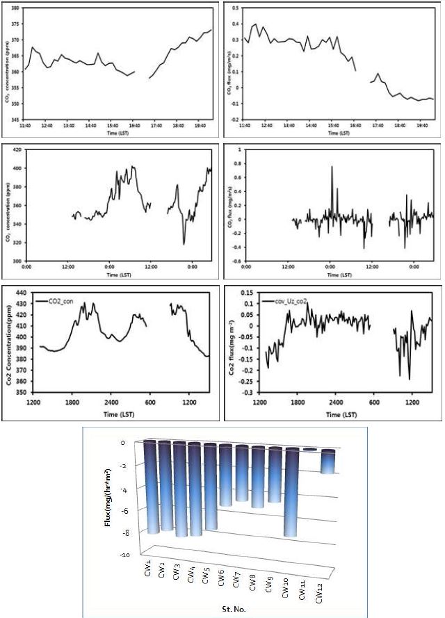 Fig. 31 CO2 교환 및 Flux - 고흥만