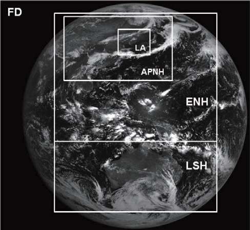 그림 3.1 천리안 위성 관측 영역