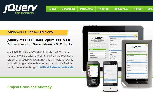 Fig 50. jQuery Mobile