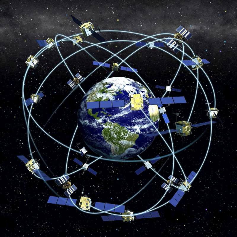 Constellation of the NAVSTAR (NAVigation Satellite Timing And Ranging) GPS