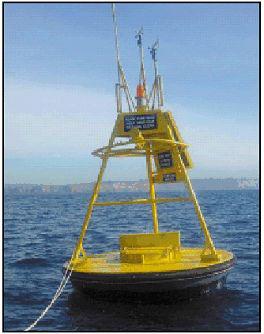 Bondi에 정박해 있는 해양 기준관측소(해양 부이)