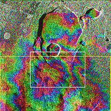 Interferogram of Kilauea, Hawaii generated from X-band SAR data.