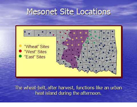 Mesonet Site Location