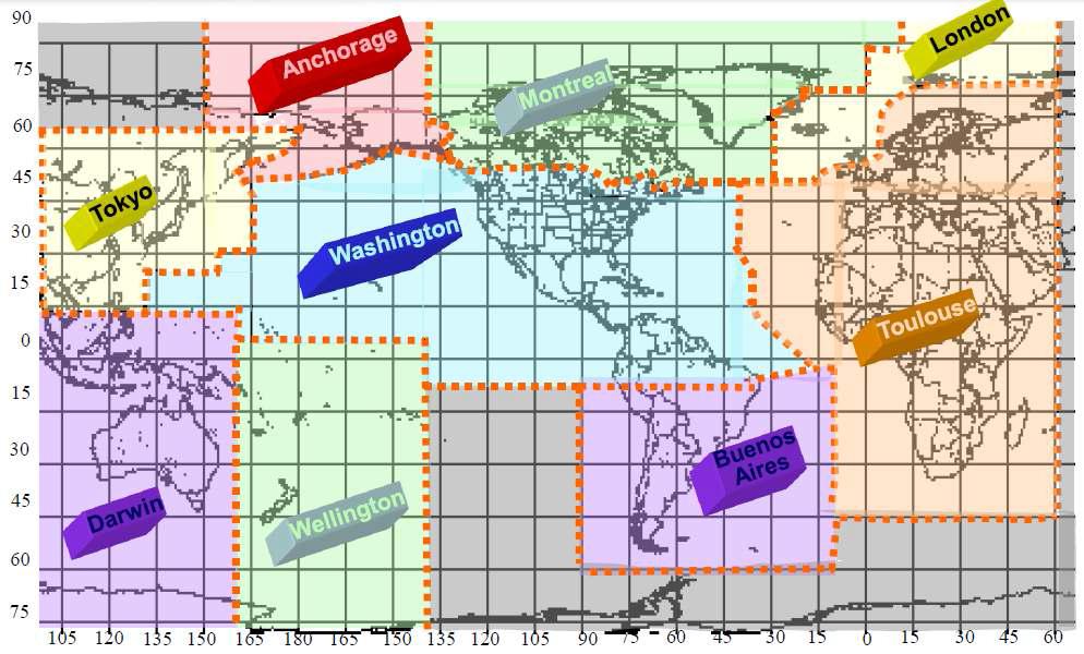 Worldwide VAAC Boundaries