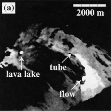 ATM image of the Kilauea lava flow field collected in October 1991.