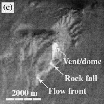 An ETM+ image of Santa Maria volcano, Guatemala.