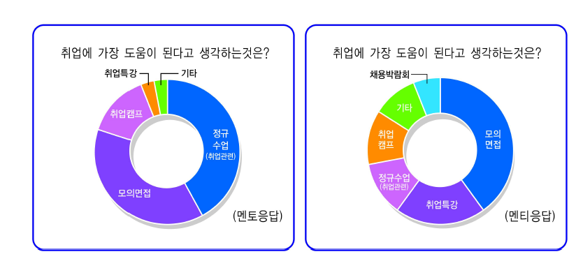 취업에 도움이 되는 지원 프로그램 조사 결과