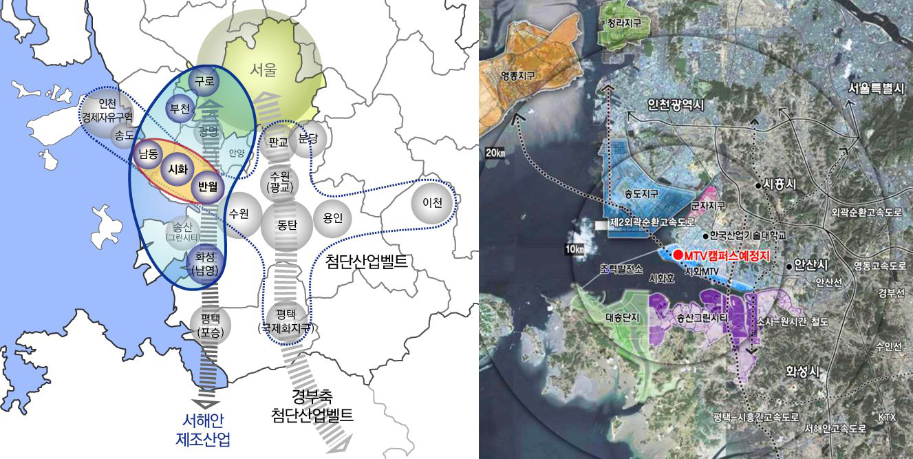 수도권 서남부 산업단지 연계 벨트