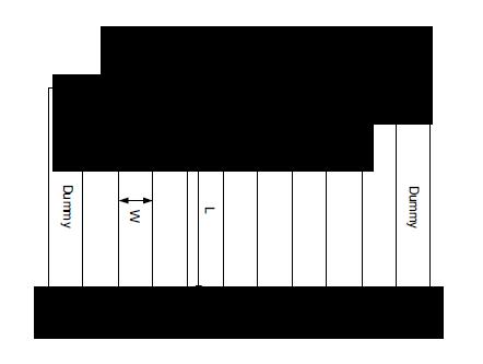 Resistor의 matching 특성 평가를 위한 구조