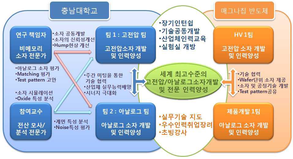 시너지 극대화를 위한 연구 주체별 과제 추진 전략 및 체계