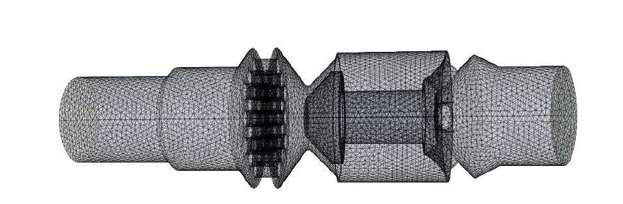 Meshign of NRV flow area