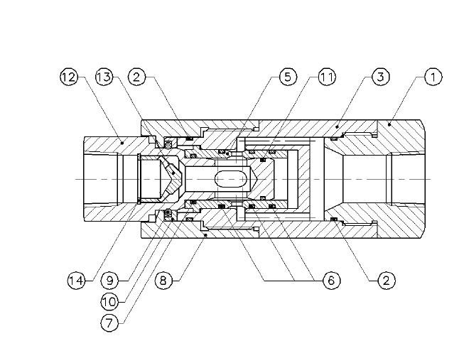 Schematic of Break-Away Valve