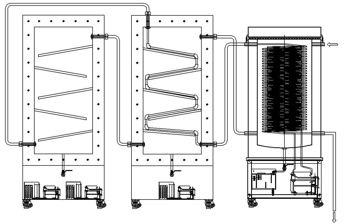 유증기 냉각 응축 회수시스템의 전체 구성도