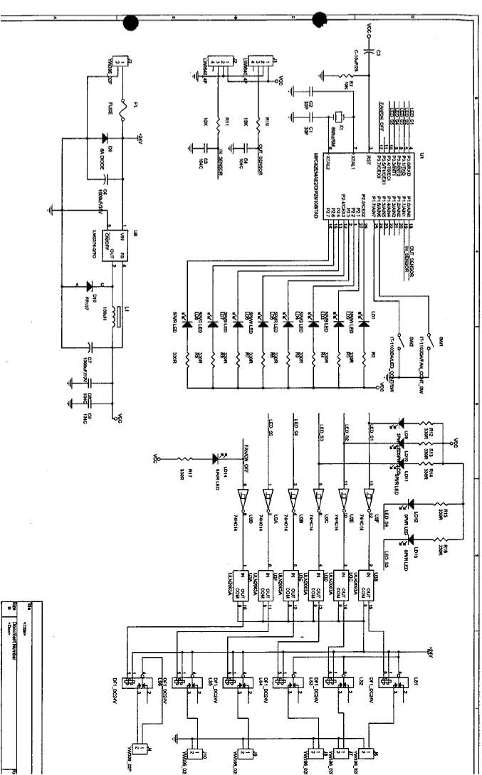 그림 2-2-4. 5단 흡착 시스템 메인 PCB 모듈 도면