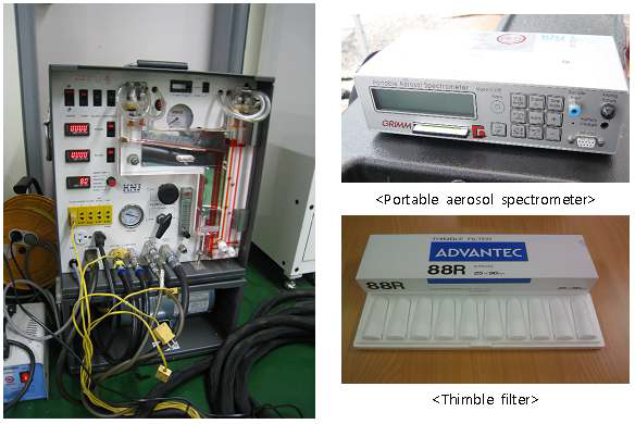 배출계수 실험 측정 장비