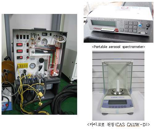 배출계수 실험 측정 장비
