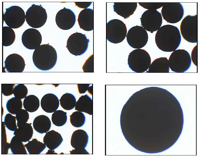 그림 3-105. Sizes and Shapes of Zn(Ⅱ)-MIP prepared at S/M 4.2