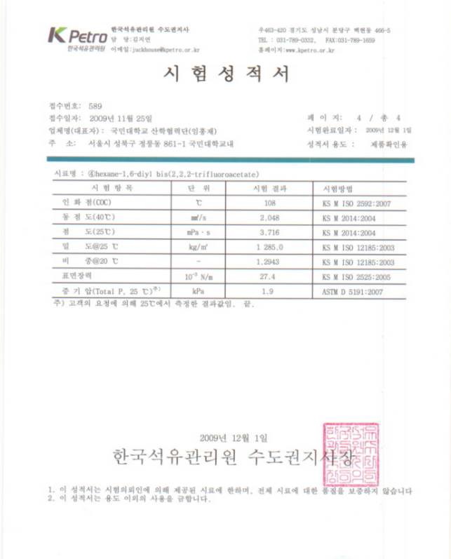 Physical Property of Hexane-1,6-diyl bis(2,2,2-trifluoroacetate)