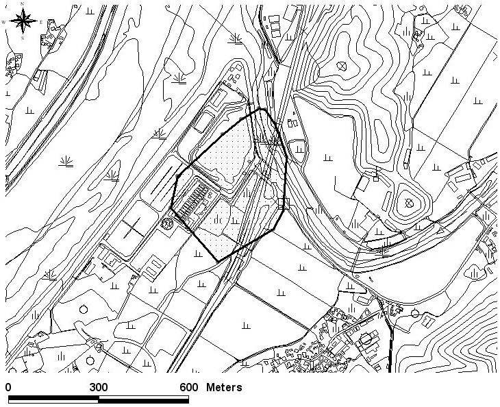 Figure 59. 100% minimum convex polygon home range of radio-tracked ♂2 P.abramus.