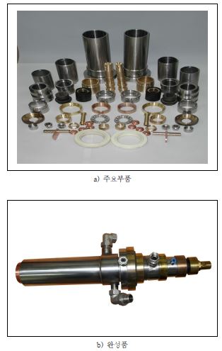 그림 3.84 Steam plasma torch의 주요부품 및 완성품