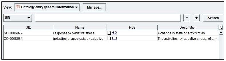 그림 122. “Oxidative Stress”와 관련 있는 GO 엔트리