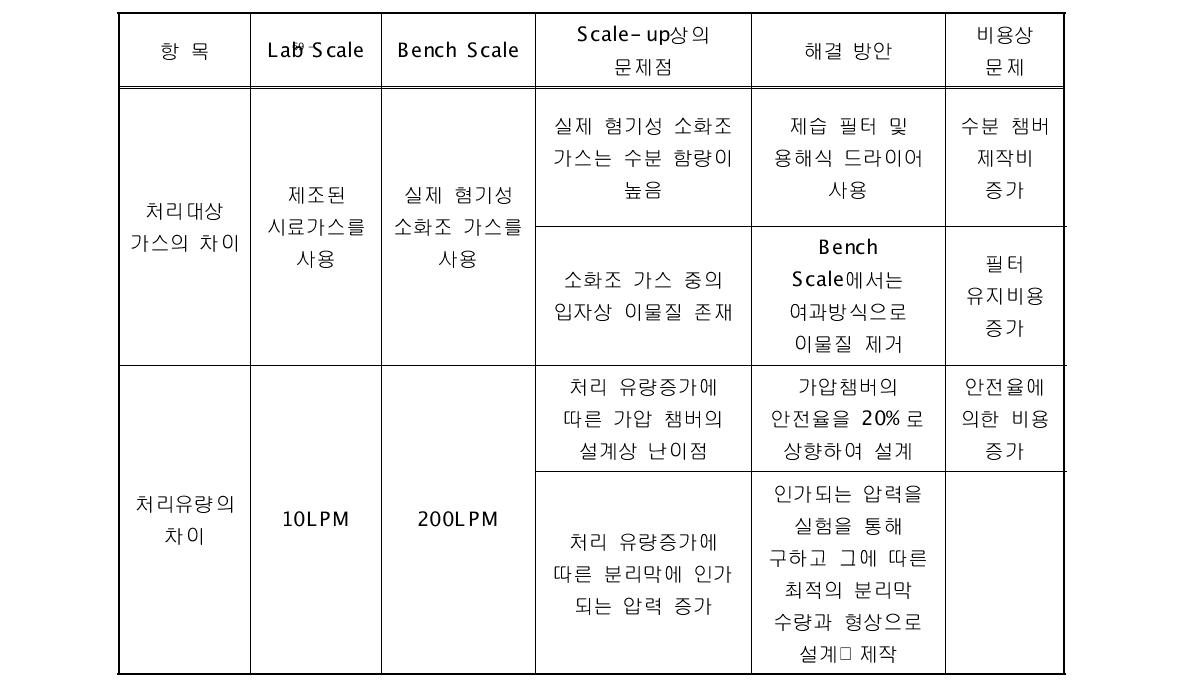 Scale-up에 따른 문제점 및 해결 방안