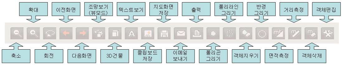 그림 139 지도 Toolbar