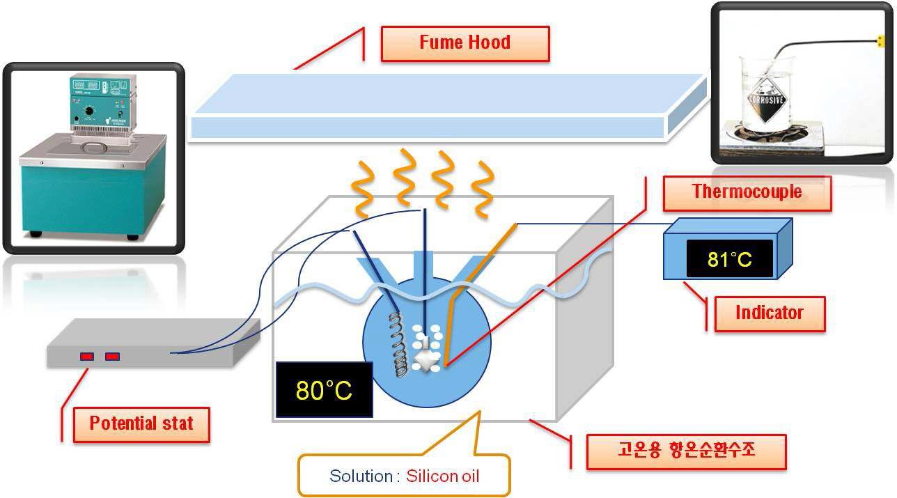 Composition of experimental system for high temperature hydrogen damage assessment